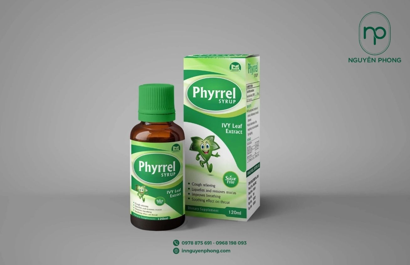 Mẫu hộp đựng siro thiết kế nổi bật